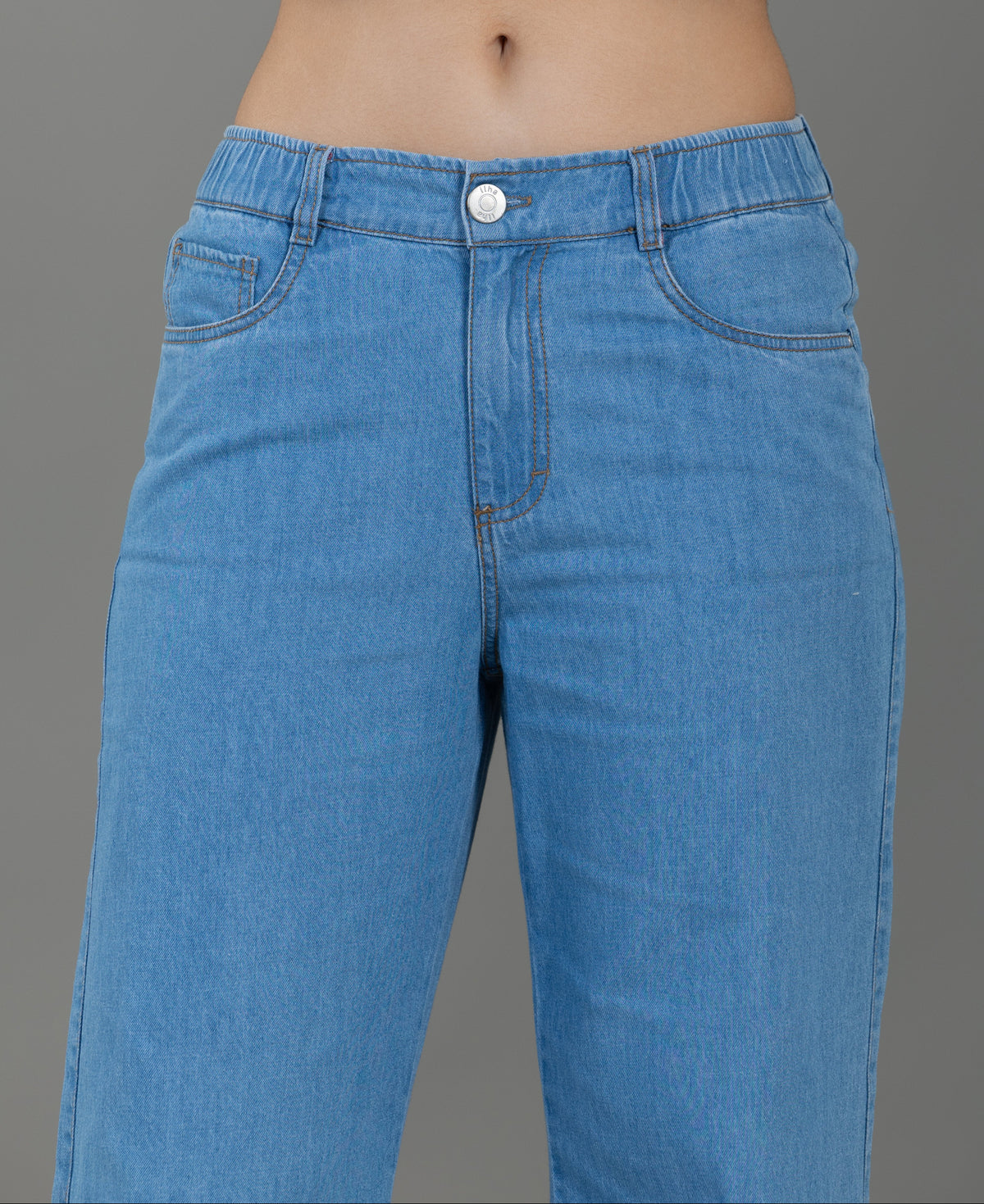 Jeans Confort Azul Claro Wide Leg