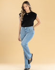 Jeans Confort Azul Claro Flare