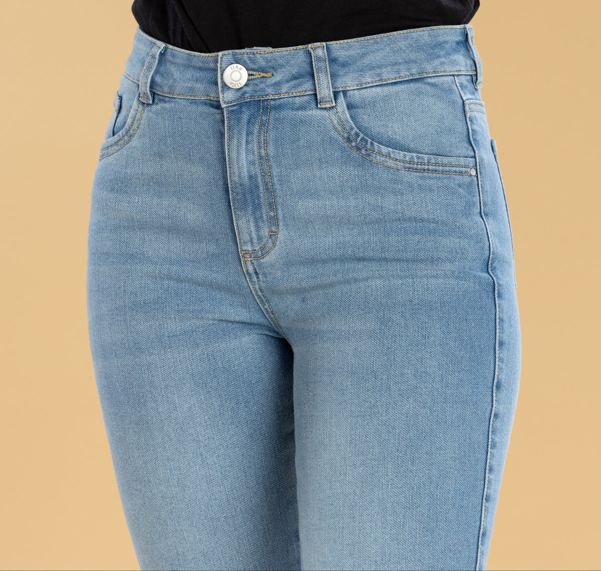 Jeans Confort Azul Claro Flare