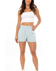 Short Tiro Alto Agua Marina Pastel