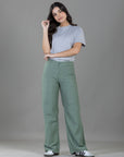 Pantalón Confort Verde Wide Leg