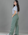 Pantalón Confort Verde Wide Leg