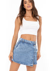 Falda Short Azul Medio