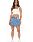 Falda Short Azul Medio