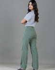 Pantalón Confort Verde Wide Leg