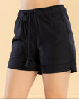 Short Confort Negro Bolsillo Parche