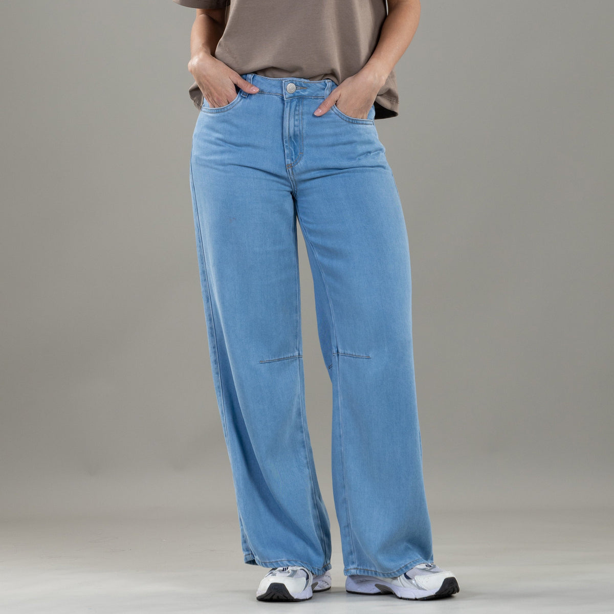 Jean Confort Azul Claro Wide Leg