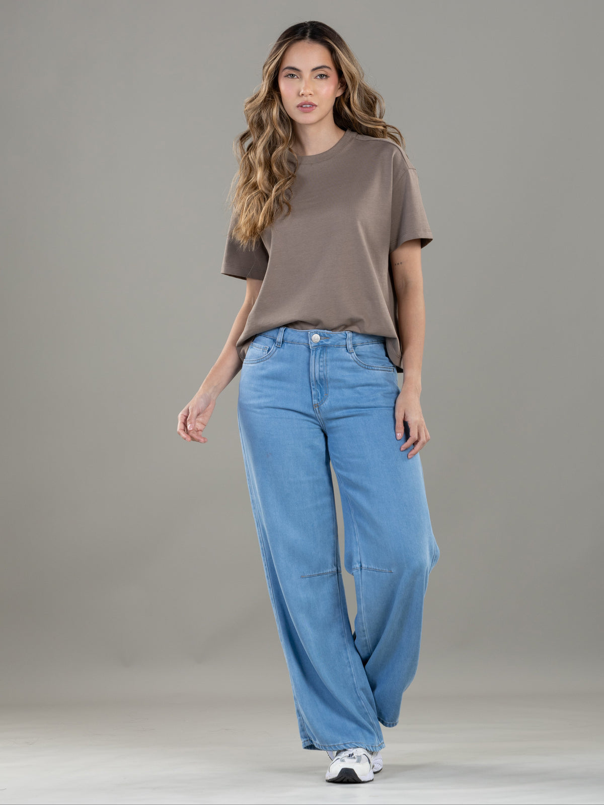 Jean Confort Azul Claro Wide Leg
