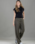 Pantalón Confort Verde Bota Recta