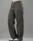 Pantalón Confort Verde Bota Recta