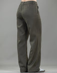 Pantalón Confort Verde Bota Recta