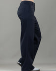 Pantalón Confort Azul Navy Wide Leg