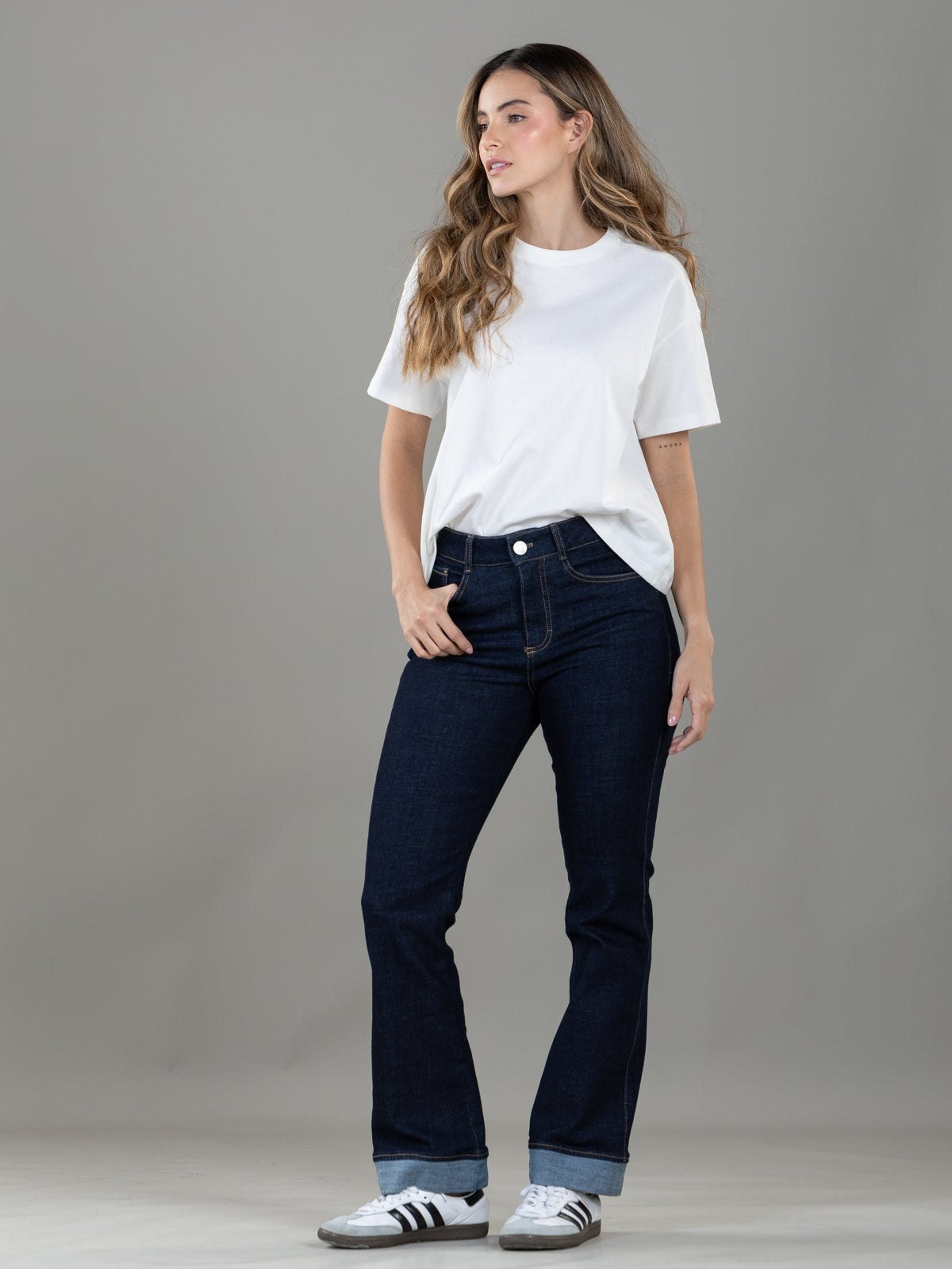 Jeans Stretch Azul Cinco Bolsillos