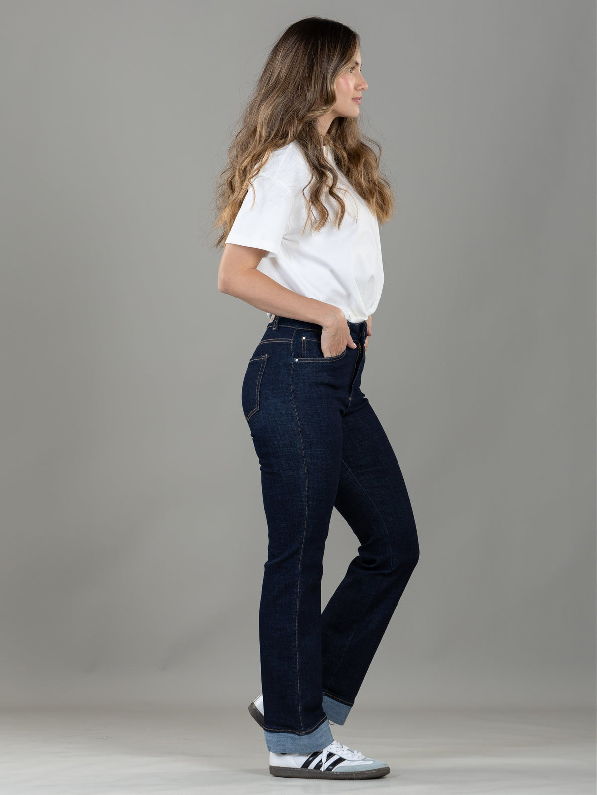 Jeans Stretch Azul Cinco Bolsillos