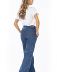 Jean Wide Leg Azul Medio