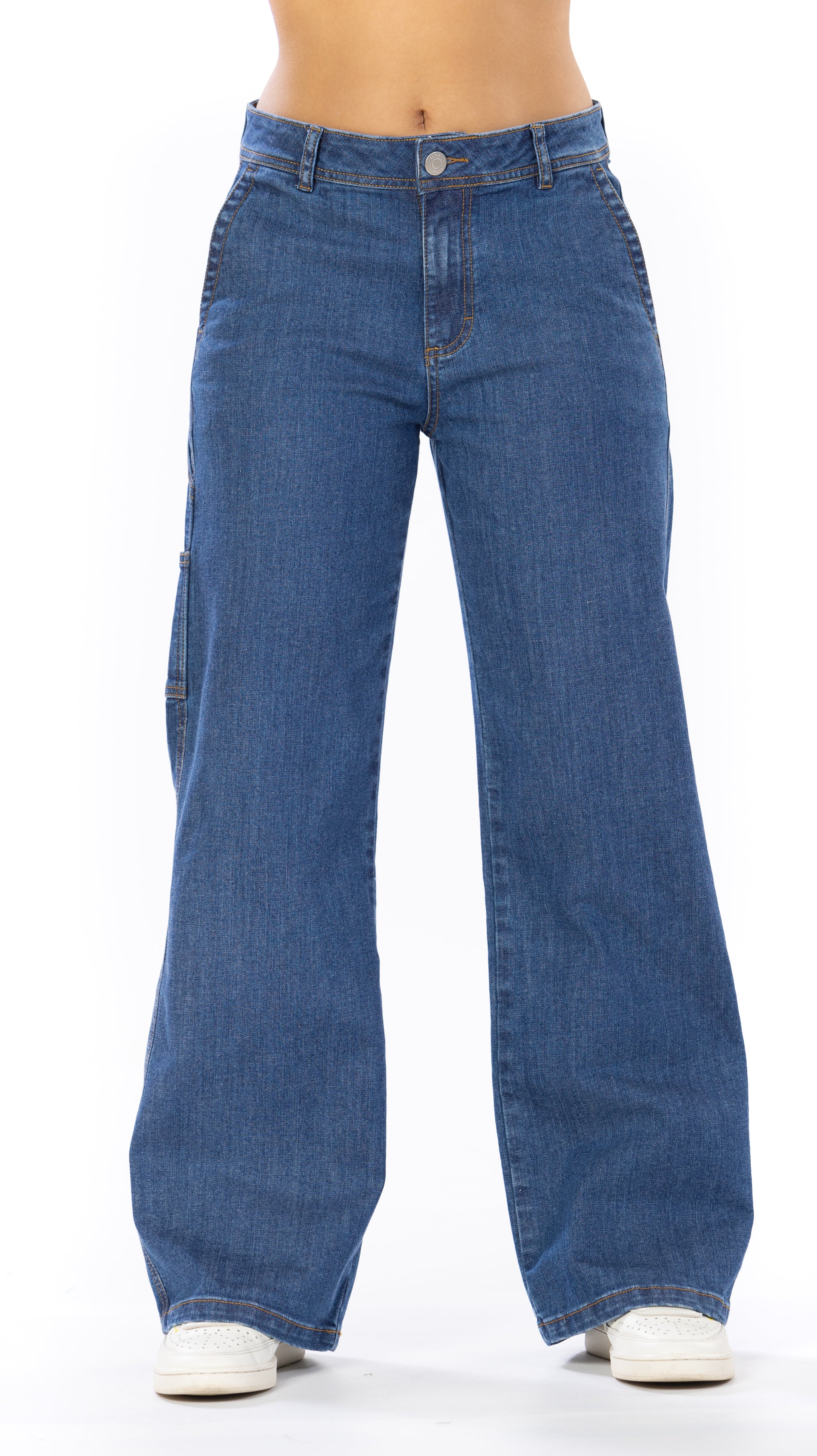 Jean Wide Leg Azul Medio
