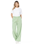 Pantalón Confort Verde Wide Leg Slim