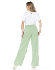 Pantalón Confort Verde Wide Leg Slim