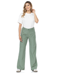 Pantalón Confort Verde Wide Leg