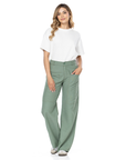 Pantalón Confort Verde Wide Leg