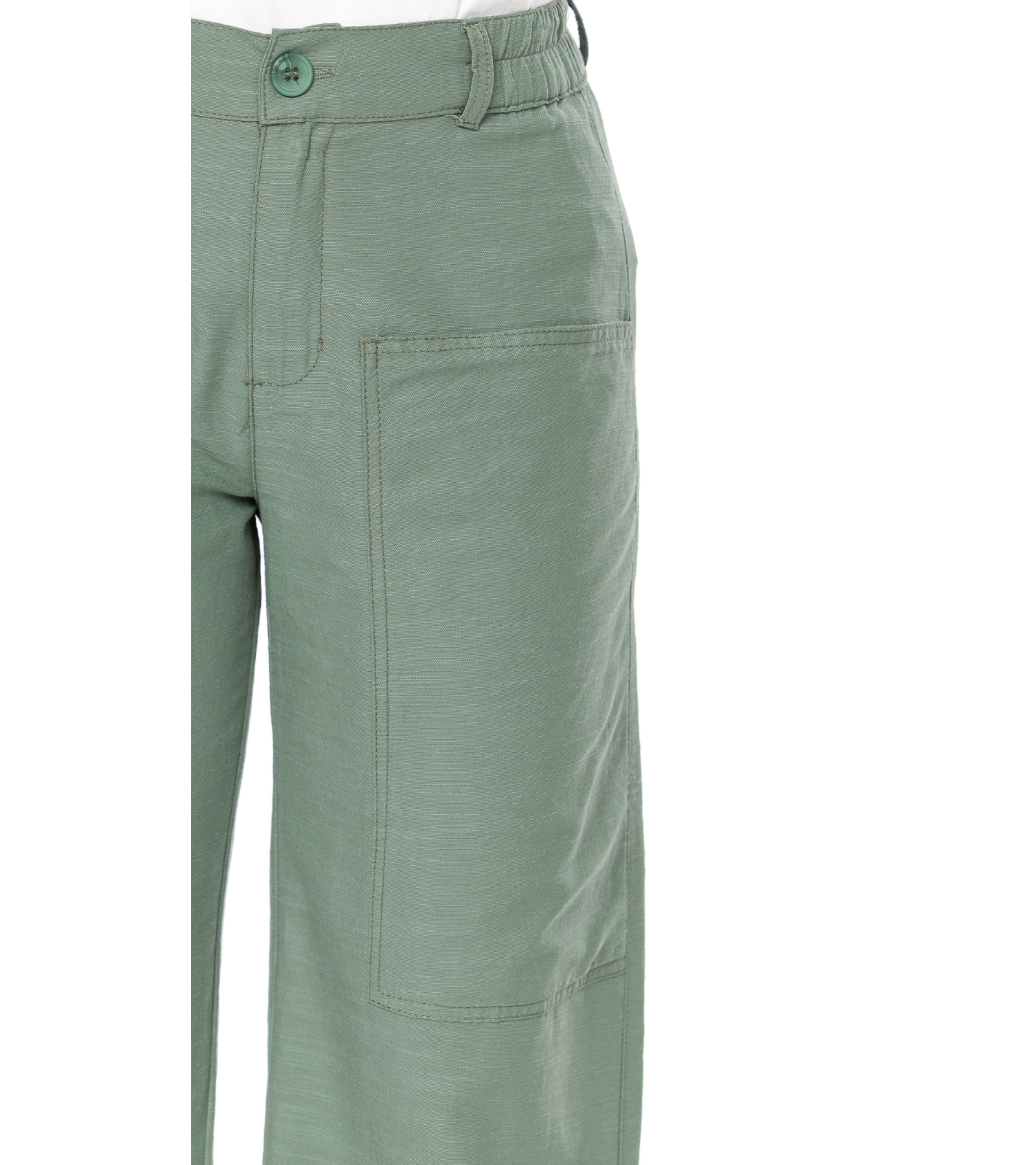 Pantalón Confort Verde Wide Leg