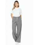 Pantalón Confort Gris Wide Leg Slim