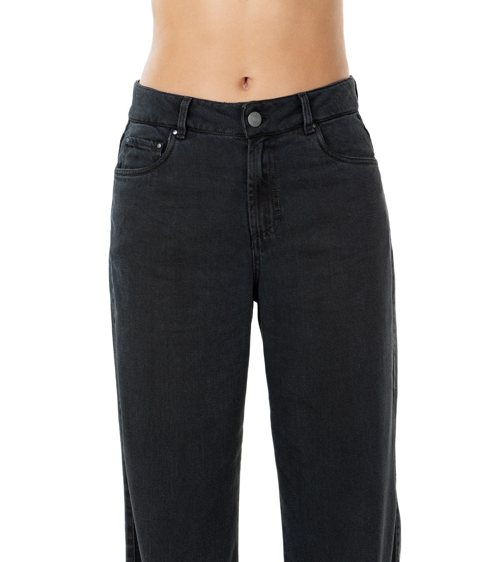 Pantalón Confort Negro Wide Leg Slim
