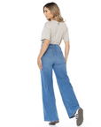Jeans Stretch Azul Medio Wide Leg