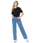 Jean Stretch Azul Wide Leg