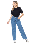 Jean Stretch Azul Wide Leg