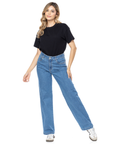 Jean Stretch Azul Wide Leg