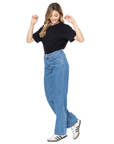 Jean Stretch Azul Wide Leg