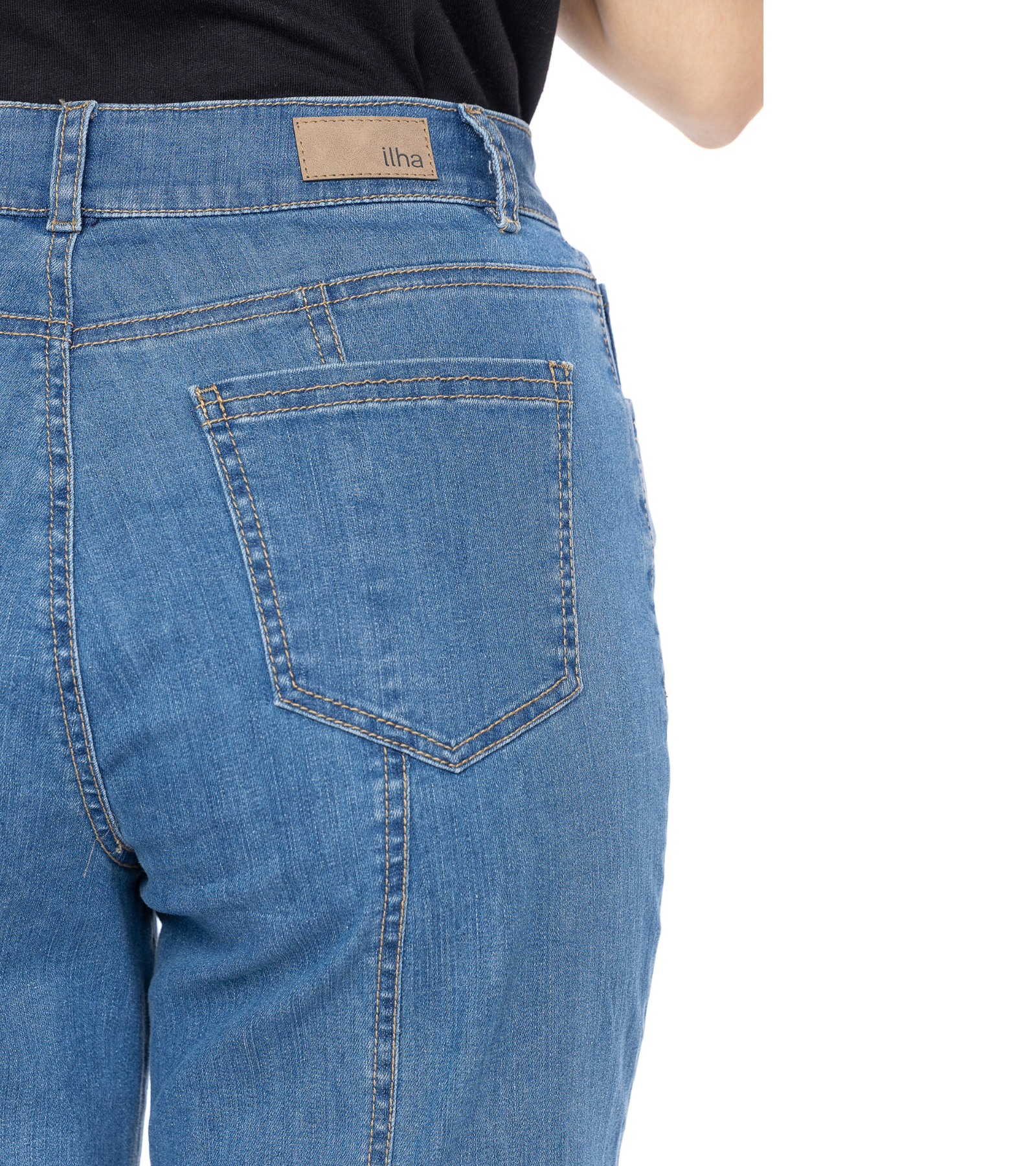 Jean Stretch Azul Wide Leg