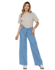 Jean Confort Azul Claro Wide Leg