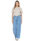 Jean Confort Azul Claro Wide Leg
