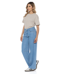 Jean Confort Azul Claro Wide Leg