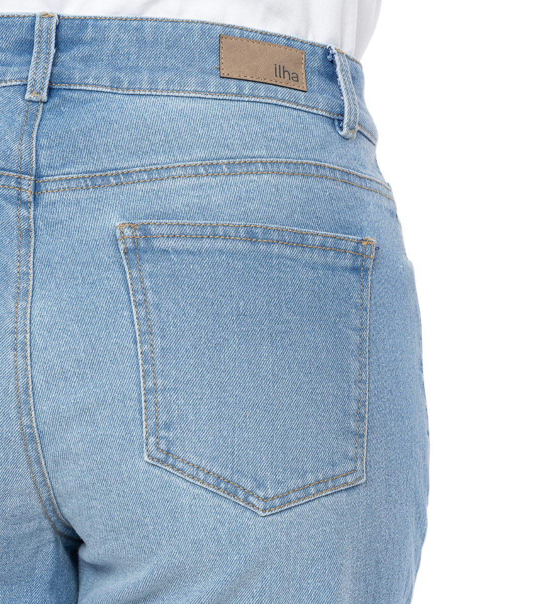 Capri Stretch Azul Cinco Bolsillos