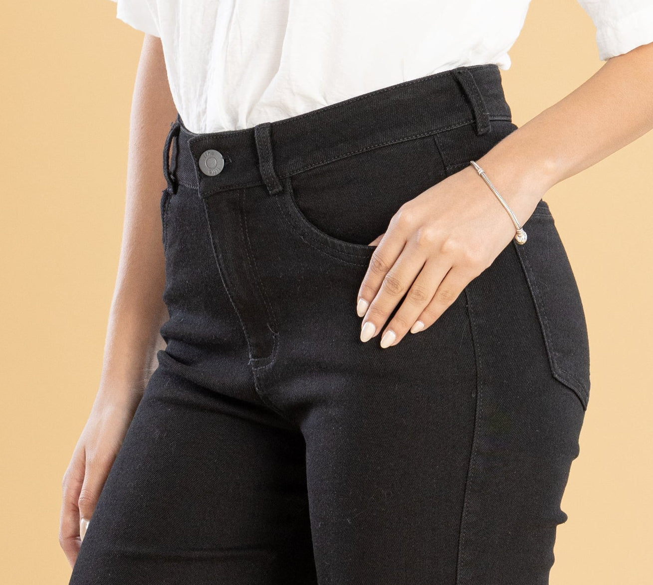 Jeans Confort Negro Flare