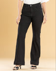 Jeans Confort Negro Flare