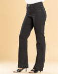 Jeans Confort Negro Flare