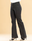 Jeans Confort Negro Flare