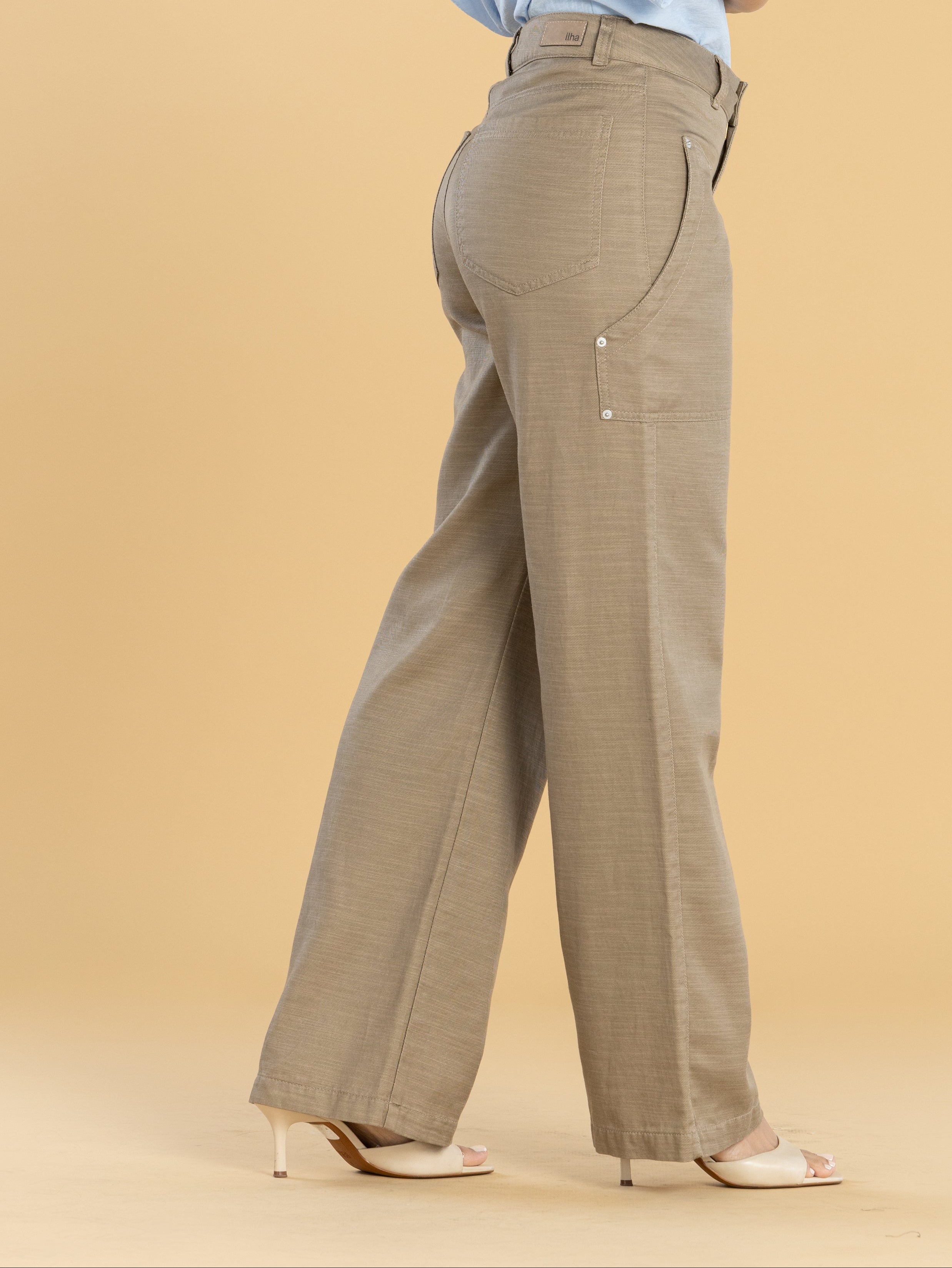 Pantalón Confort Kaki Straight