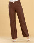 Pantalón Confort Café Straight
