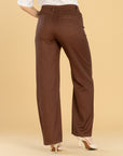 Pantalón Confort Café Straight