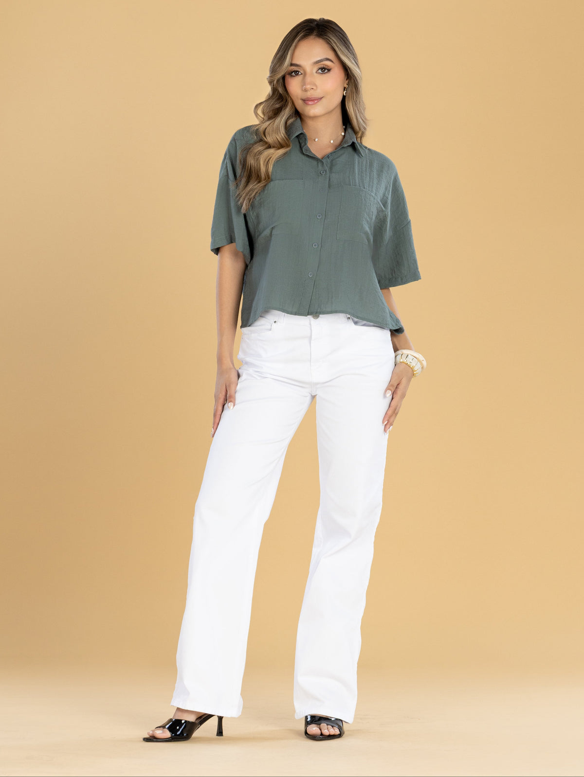 Pantalón Confort Blanco Straight