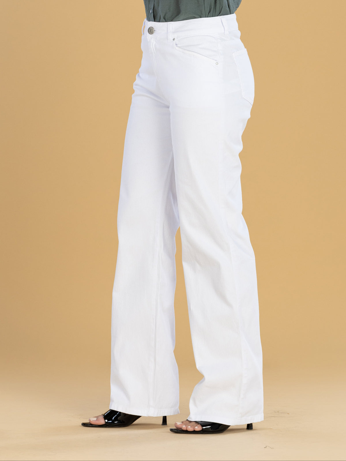 Pantalón Confort Blanco Straight