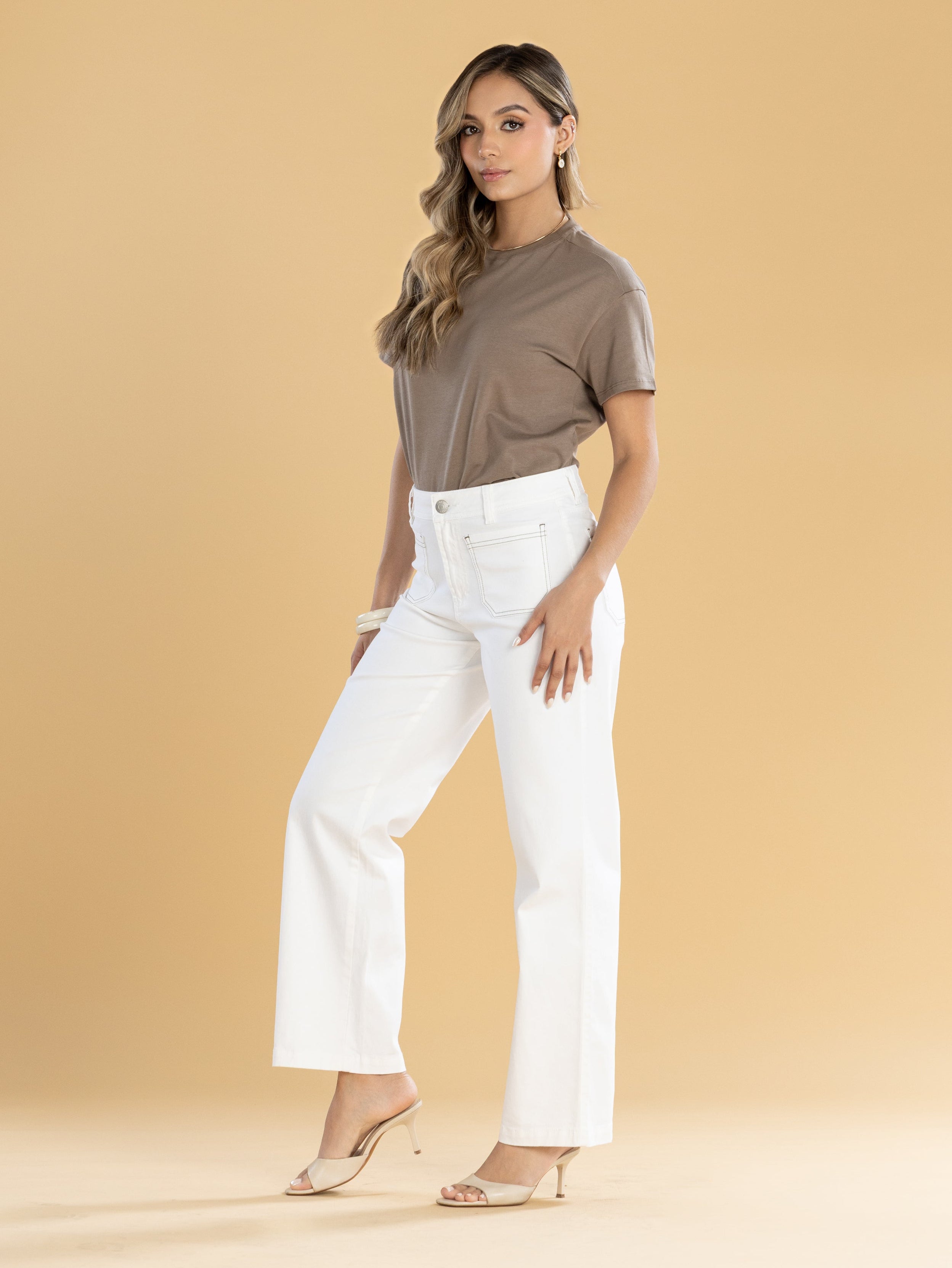 Pantalón Confort Crudo Straight