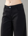 Pantalón Confort Negro Wide Leg