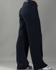 Jean Confort Negro Wide Leg Slim