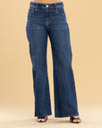 Jeans Confort Azul Oscuro Wide Leg